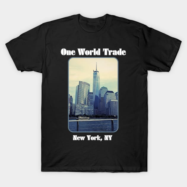 One World Trade Center New York, NY T-Shirt by The Golden Palomino